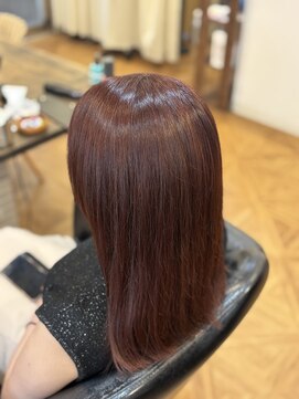 ヘアーアンドビューティストーリア 蒲田店(hair beauty STORIA) 艶レッド