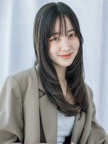 フレイムス ヘアアンドリラックス 赤羽店(Frames hair&relax) 小顔顔周りレイヤー20代30代40代◎前髪ありストレートロング赤羽