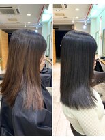 アップ(A+hair)&nbsp;高濃度水素カラーで色持ちUP＆ダメージレスな仕上がりへ