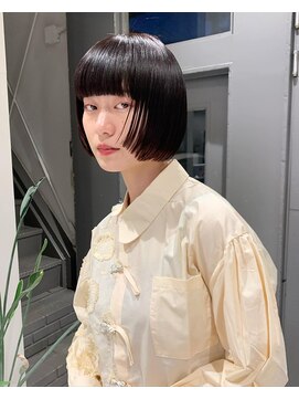 フェンヘアーアイス 中目黒(Fen.hair ici) 透明感髪質改善カラー◎暗髪カラー×艶髪ストレートボブ