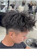 熊本メンズサロン ショートパーマ スパイキーショート