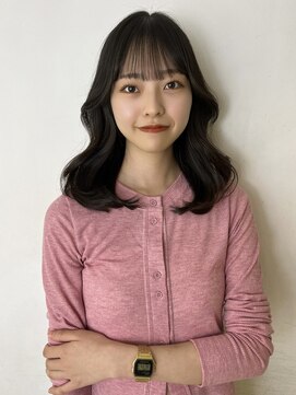 アクシス 栄店(`AXIS) 森崎ワンホンレイヤー/ミルクティーブロンド/ダークブルー/栄