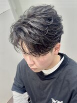 ディア 大宮店(DIA) 黒染めフェザーパーマ毛流れニュアンスパーマ大宮メンズヘア眉毛