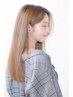 【湿気対策・広がり防止】カット+縮毛矯正(ロング)+ 切れ毛予防Tr