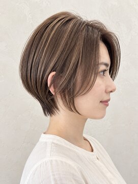テト(teto) 絶壁解消ショートボブ30代40代50代ハイライト/天六ショート