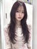 【ブリーチなしで透明感が欲しい方に♪】カット+透明感カラー¥10,400