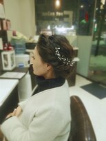 花嫁様のヘアセット