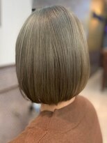 クアトロ グランシュ 川崎店(QUATRO × GranCieux)&nbsp;【QUATRO川崎】ハイトーン前下がりボブ　谷口星利奈