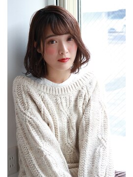 ヘアリゾートエーアイ 北千住店(hair resort Ai) 20代30代40代50代 色っぽふんわりミディの重軽ウェーブヘア♪