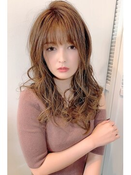 マリアバイアフロート(Maria by AFLOAT) 【重山】30,40代くびれセミディ無造作カール3Dカラーロング