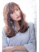 ソア 武蔵小杉(SOAR) かき上げヘムライトラベージュ暖色カラーストカールくびれヘア