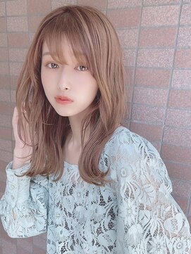 アンブル リュクス 池袋(amble luxe) ブリーチなしダブルカラー/レイヤーカット/顔周りカット