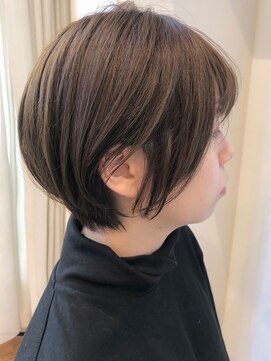 マイラ 銀座(myla) 【田村】大人可愛いマロンベージュ耳かけナチュラルショートボブ