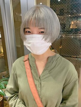 アルカナ 明治神宮前原宿(ARCANA) ホワイトカラー　ホワイトブロンド　ミルクティーベージュ　ボブ