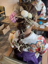 ヘアセットアンドメイク マカロン 博多駅店(Hairset&Make Macaron)&nbsp;卒業式スタイル