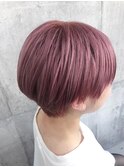 大人かわいいショート＊ピンク2＊ダブルカラー【ZinaCENTRAL】