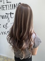 ヘアーデザインルアナ(Hair design Luana.)&nbsp;エクステハイライト(ミルクティーベージュ)