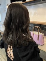 アンセム(anthe M) 髪質改善トリートメント韓国ミルクティーベージュカラー前髪