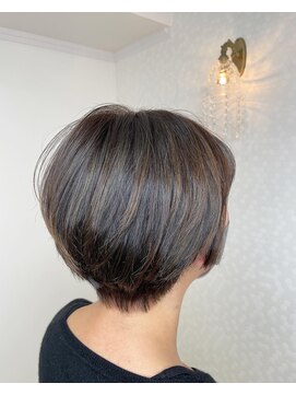 ヘアーアンドメイク ドレス(DRESS) 白髪ぼかし＆オレンジ色消し　ハイライトカラー