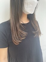 ヘアーメイクパウダー 天王寺寺田町店(Hair make powder) 大人可愛い20代30代40代小顔ウルフレイヤーベージュ韓国ミディ