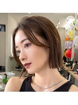 サンド 池袋(sand)&nbsp;イメチェン/タッセルボブ/グレージュ/髪質改善