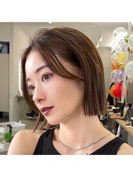 サンド 池袋(sand) イメチェン/タッセルボブ/グレージュ/髪質改善