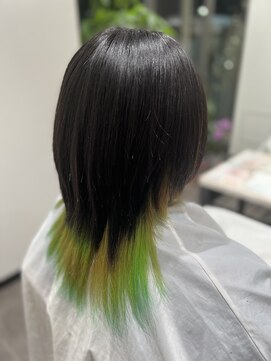 メイン(MAIN) インナーカラー*美髪*エアリーロング*ハイトーンカラー*10代20代