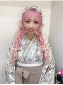編みおろし/ツインテール/イベントヘア