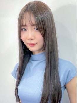 ゼル 富士吉田(ZELE)の写真/【ケアカラーで楽しむ”私だけ”のカラー＊】ダメージなく透明感のあるダブルカラーを楽しみましょう♪
