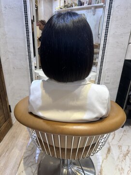 ロンドローズ 名古屋(Lond damaskRose) 学割 ブリーチなしダブルカラー ブリーチ 髪質改善 ボブ 858