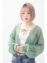 ブリング バイ スノードロップ 吉祥寺(BRING by Snowdrop)&nbsp;デザインカラー/レイヤーカット/ウェットヘア/オリーブベージュ