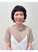 クセ毛風ショートバングボブ
