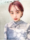 Aimee 町田　チェリーピンク×ショートボブ