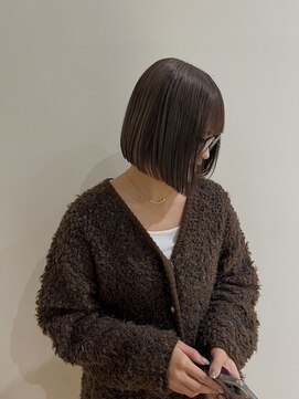 モリオ フロム ロンドン イオンモール 熊本店(morio FROM LONDON) 【morio熊本】大人ボブ×グレージュ.