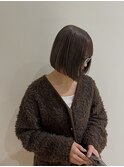【morio熊本】大人ボブ×グレージュ.