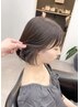 【ケアブリーチWカラー】イヤリングカラー（全体カラー込み） ￥１３５００