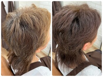 ララ(LaLa)の写真/ノンジアミンとジアミンで髪質別にご提案！髪と頭皮に優しいオーガニックカラーで艶やかな美色へ。