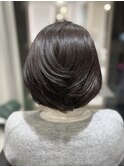 上品なグラボブ×艶グレイカラー 30代40代50代