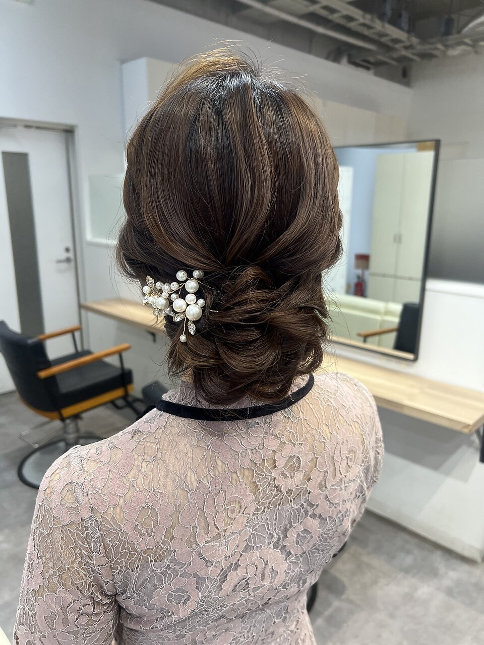 アレンジ/ヘアセット/ふわふわシニヨン：L244846366｜ジーニー 横浜