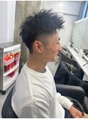 波巻きツイストスパイラルパーマ/フェザーパーマ/眉毛/メンズ