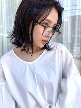 オーシャン(Ocean) ［Ocean Hair&Life 水田］濡れ感&抜け感/暗髪ボブ