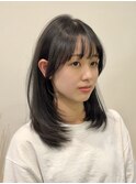 小顔可愛いレイヤーカット×アッシュカラー10代20代30代