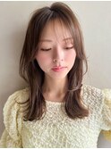 エアリーカール前髪似合わせカットくびれヘアくせ毛風カール