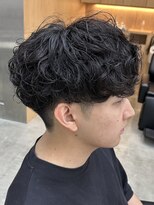 フィフス 天神大名(fifth)&nbsp;天神シャドウパーマ波巻きスパイラルパーマメンズマッシュ弱め