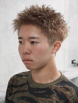 ラベル 渋谷(LAVEL)&nbsp;スパイキーショート/ブロンド/ブリーチカラー/抜きっぱなし