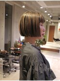 アンブレラカラーのボブ