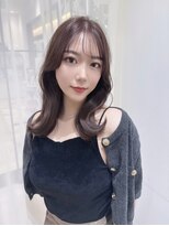 ジ オスカー(THE OSCAR)&nbsp;伸ばし中にオススメ！【外ハネミディ×ラベンダーグレージュ】