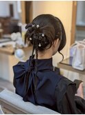 ヘアアレンジ/お呼ばれヘア/パーティースタイル