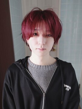 原宿/ウルフカット レイヤー デザインカラー ルーツカラー 