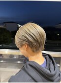 レイヤーショート×ミルクティーベージュ/10代/20/代30代